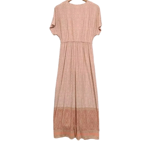 Ruby Rd Women's Maxi Dress Multi-color Embellished V-neckline Dolman Sleeves sz - Picture 2 of 9